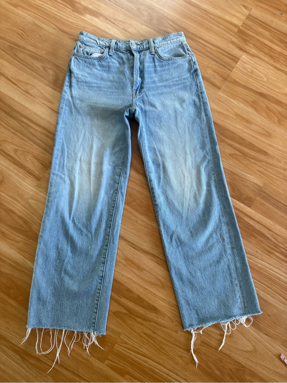 MOTHER SUPERIOR The Rambler Zip Ankle Fray Jeans in I’m with the Band - Sz 28 - Picture 2 of 11